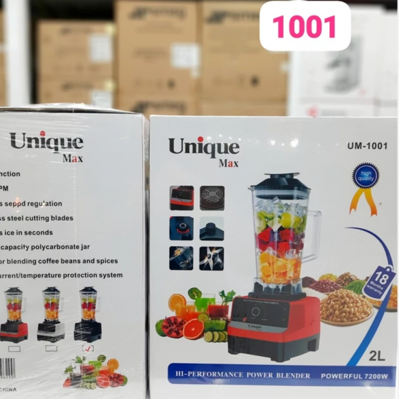 مخلوط کن یونیک مدل UM1001 ظرفیت ۲ لیتر تک کاره