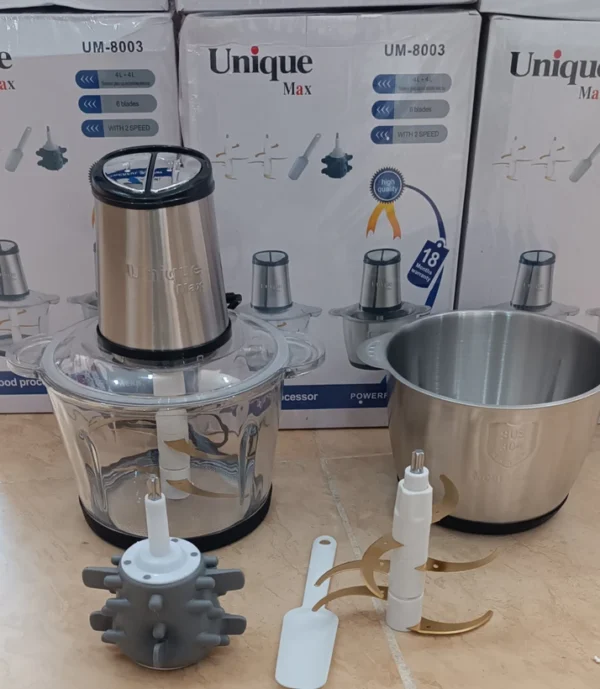 خردکن یونیک مدل UM-8003 ظرفیت ۴ لیتر دو کاسه